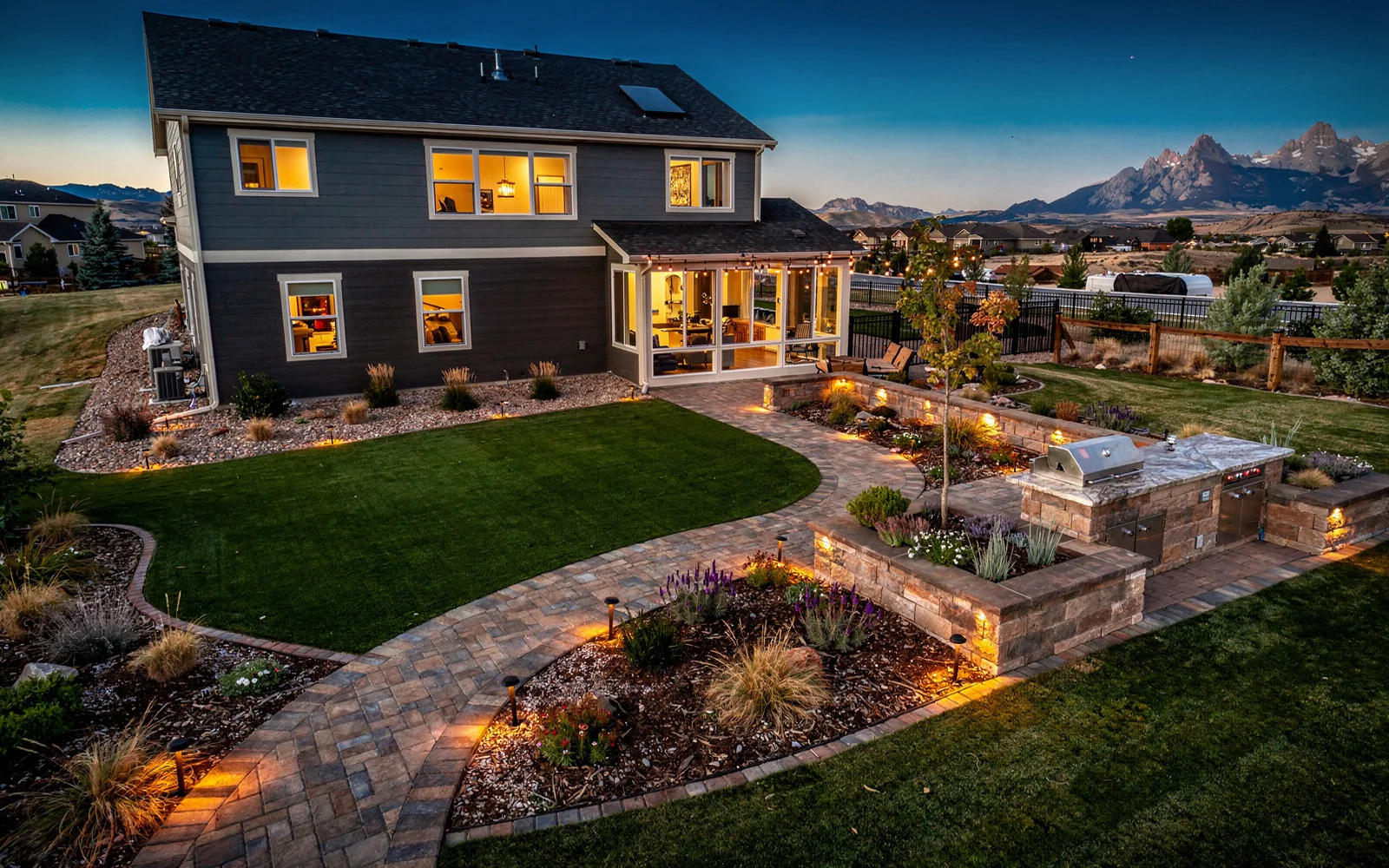 Complete backyard transformation Aurora Highlands