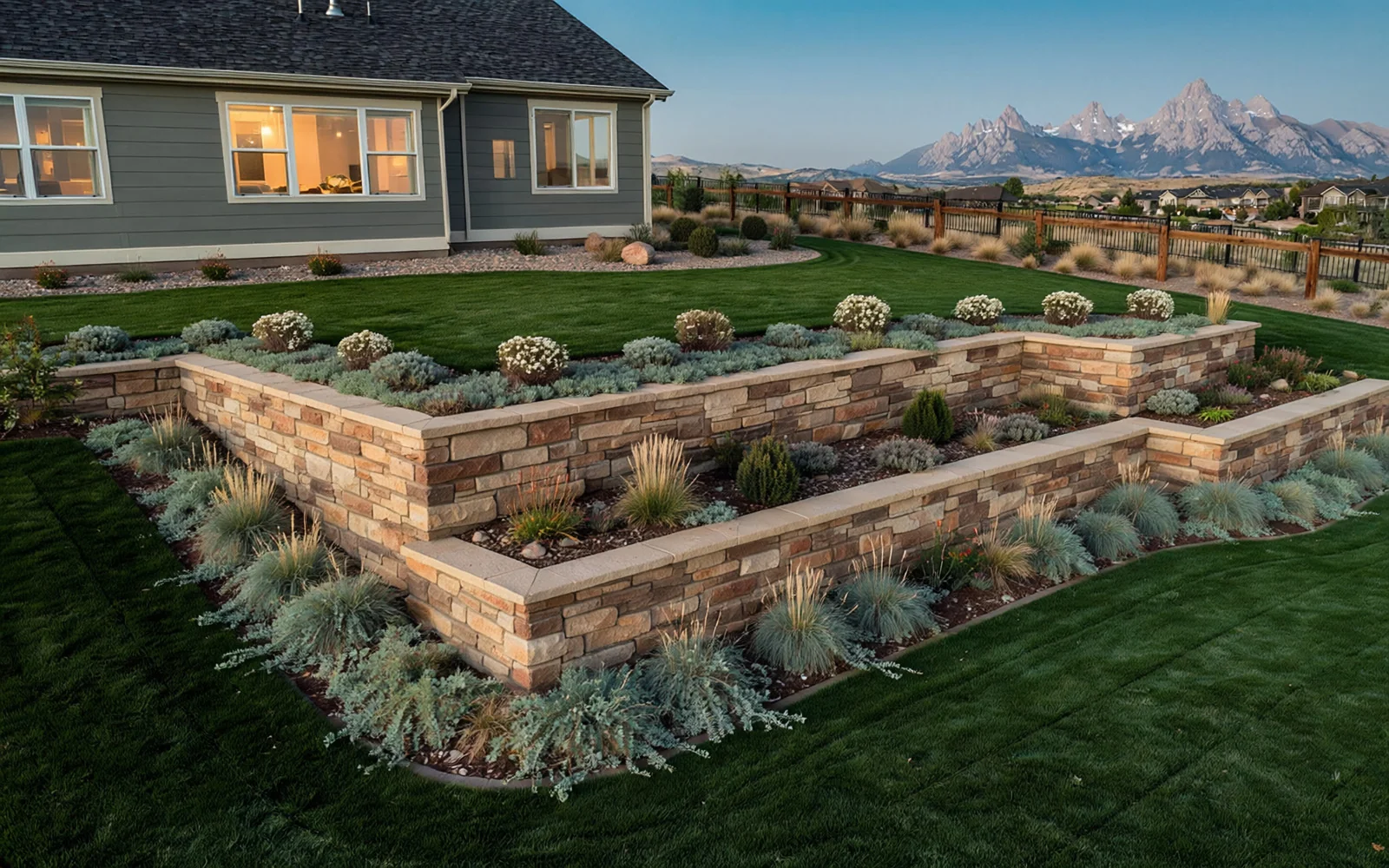 Retaining wall project Castle Rock