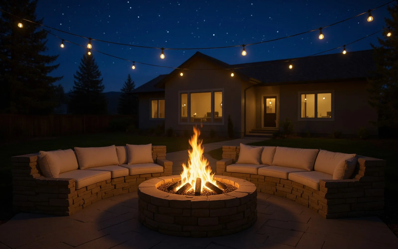 Fire pit installation