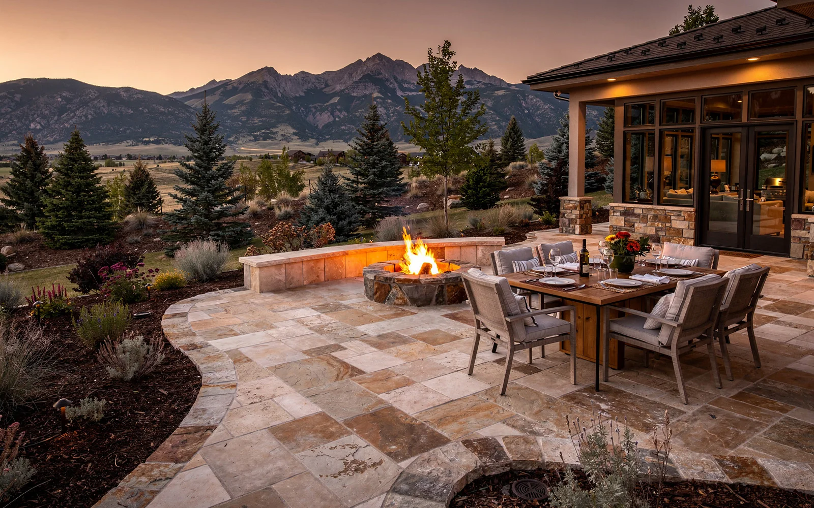 Paver patio detail
